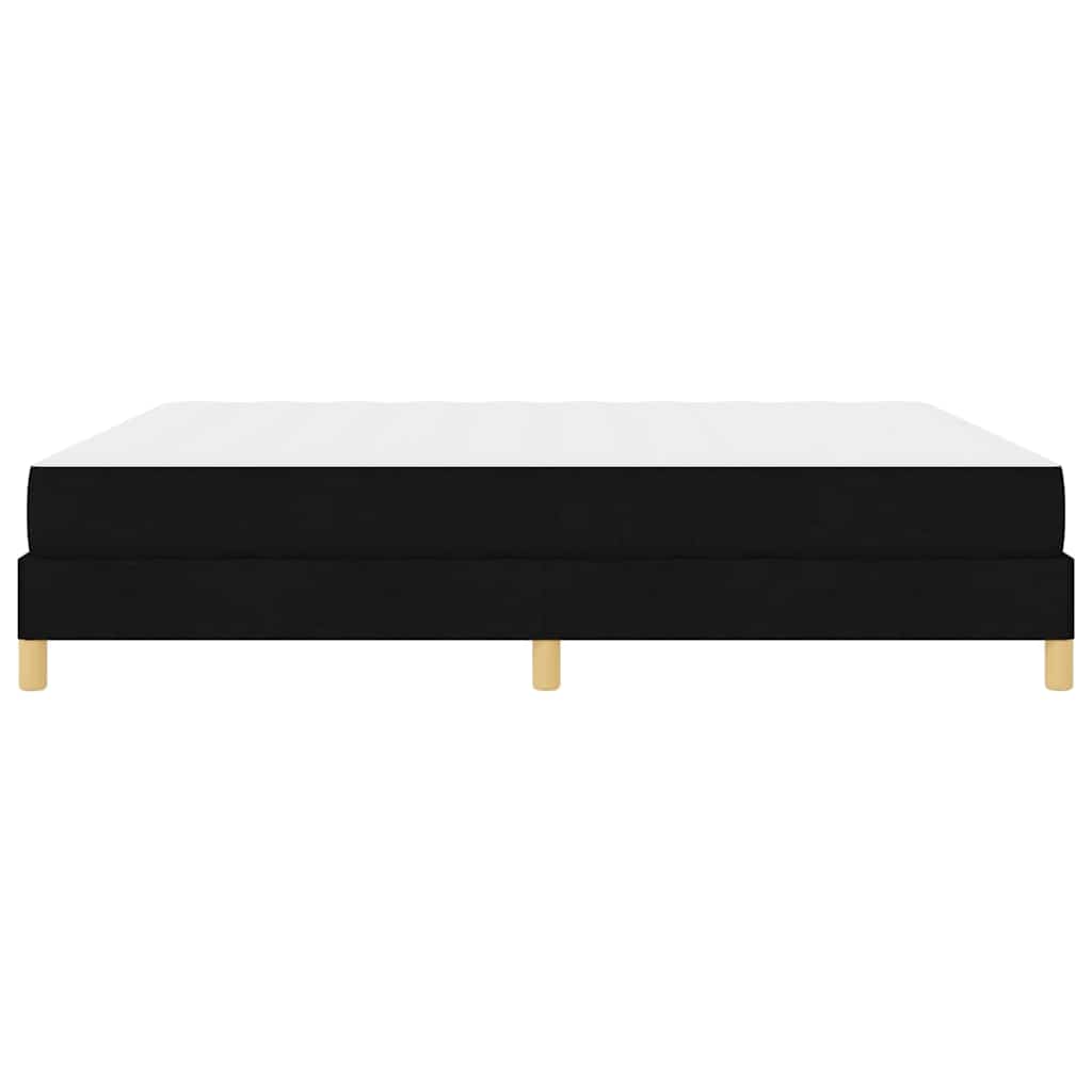 Letto a molle Nero e Marrone 180 x 200 cm