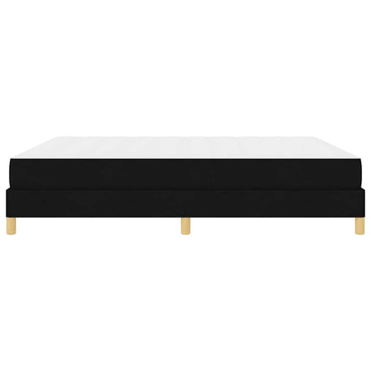 Letto a molle Nero e Marrone 180 x 200 cm
