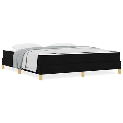 Letto a molle Nero e Marrone 180 x 200 cm