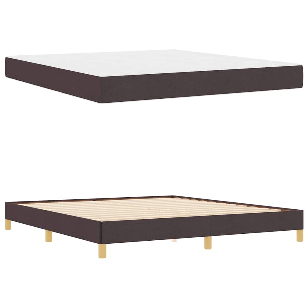 Letto a molle Marrone 180 x 200 cm