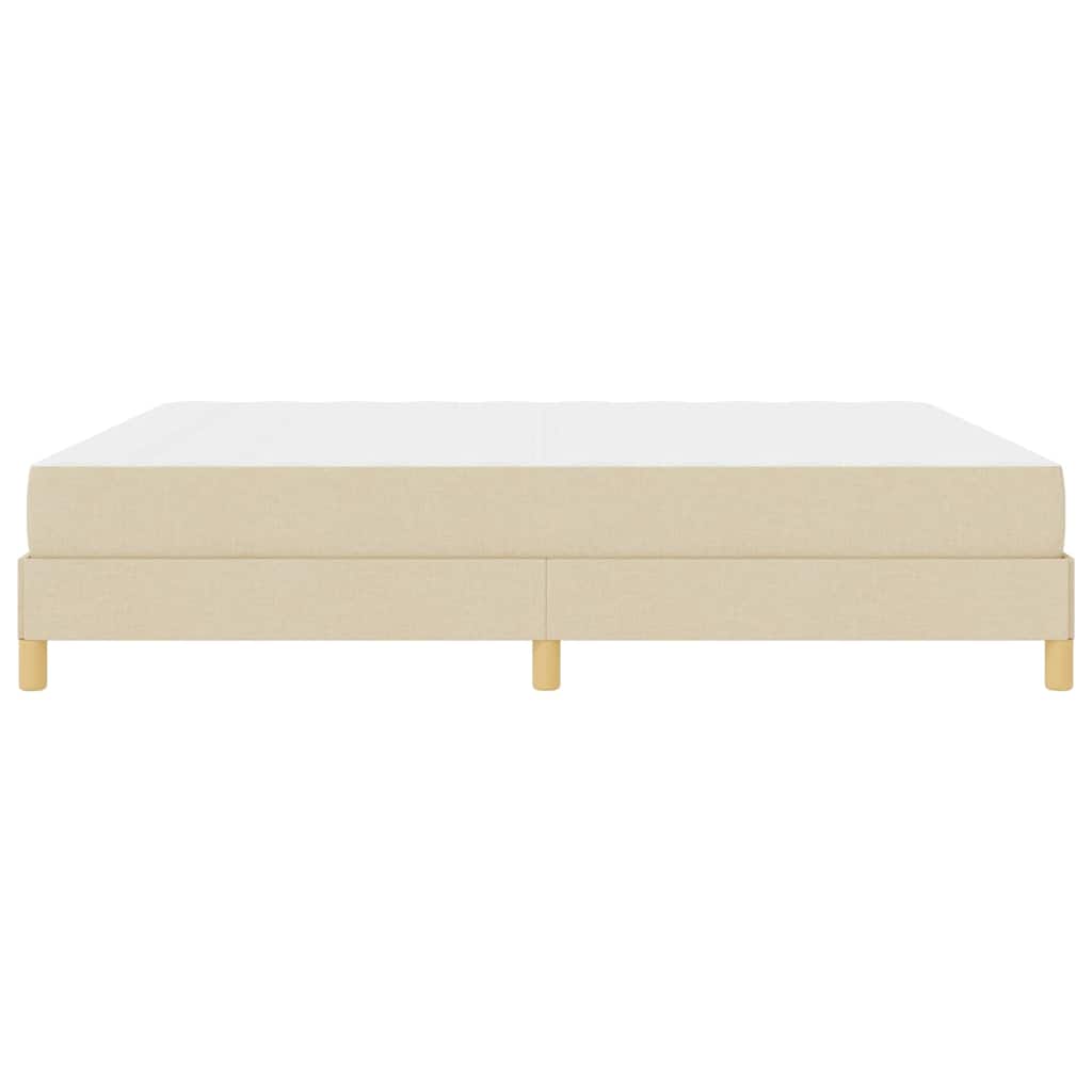 Letto a molle con materasso Crema 180 x 200 cm Tessuto | homemem39