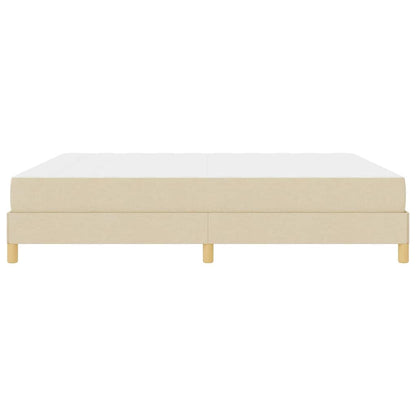 Letto a molle con materasso Crema 180 x 200 cm Tessuto | homemem39