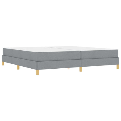 Letto a molle con materasso Grigio chiaro 200 x 200 cm Tessuto | homemem39