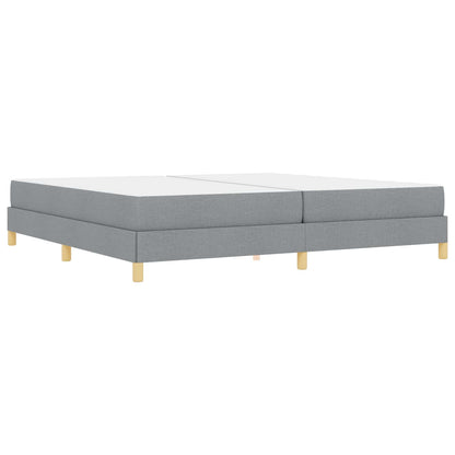 Letto a molle con materasso Grigio chiaro 200 x 200 cm Tessuto | homemem39