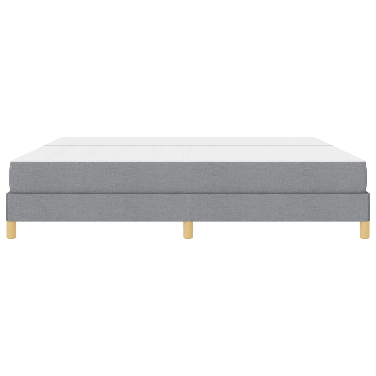 Letto a molle con materasso Grigio chiaro 200 x 200 cm Tessuto | homemem39