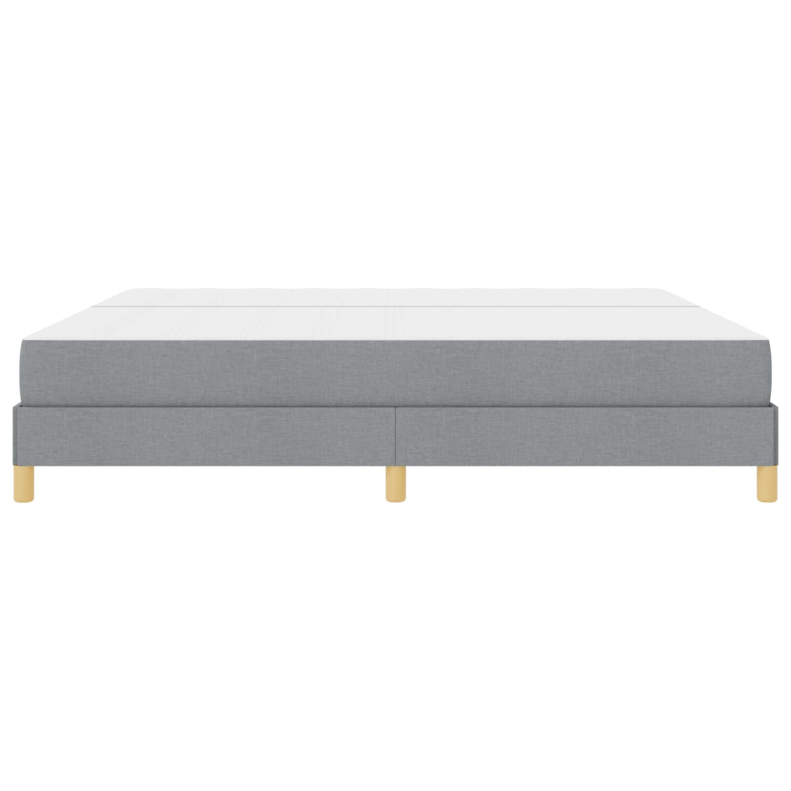 Letto a molle con materasso Grigio chiaro 200 x 200 cm Tessuto | homemem39