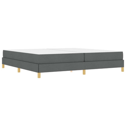 Letto a molle con materasso Grigio scuro 200 x 200 cm Tessuto | homemem39