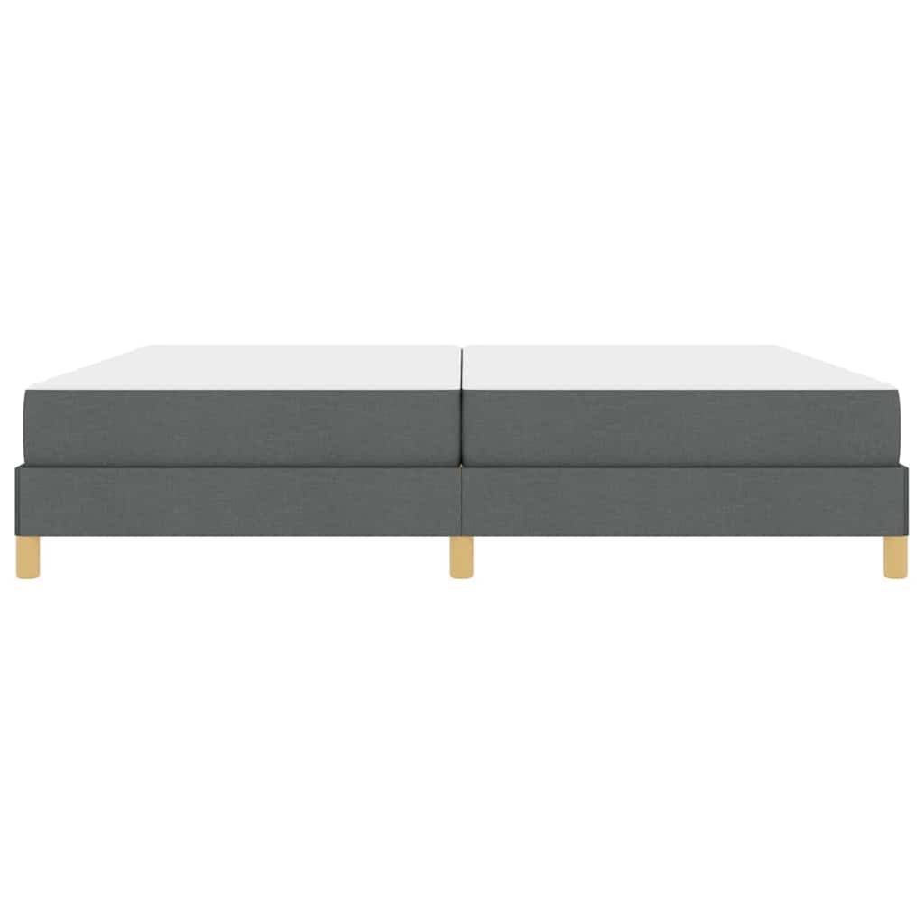 Letto a molle Grigio scuro Marrone 200 x 200 cm