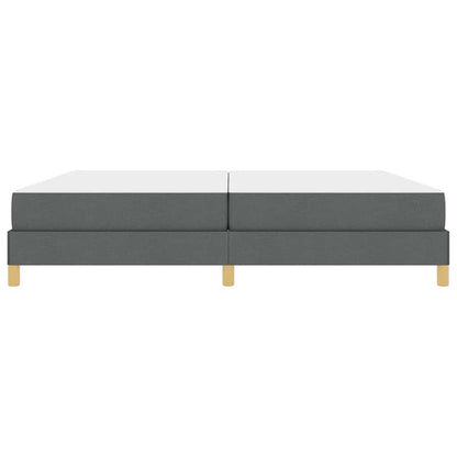 Letto a molle Grigio scuro Marrone 200 x 200 cm
