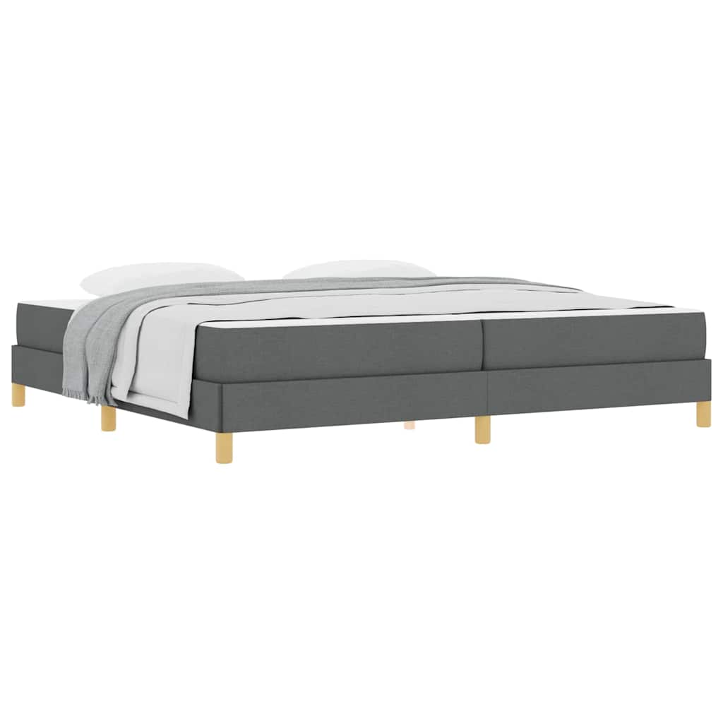 Letto a molle Grigio scuro Marrone 200 x 200 cm