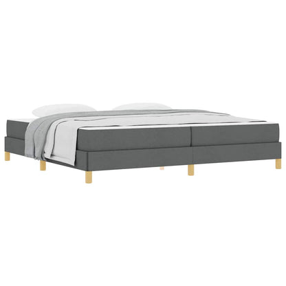 Letto a molle Grigio scuro Marrone 200 x 200 cm
