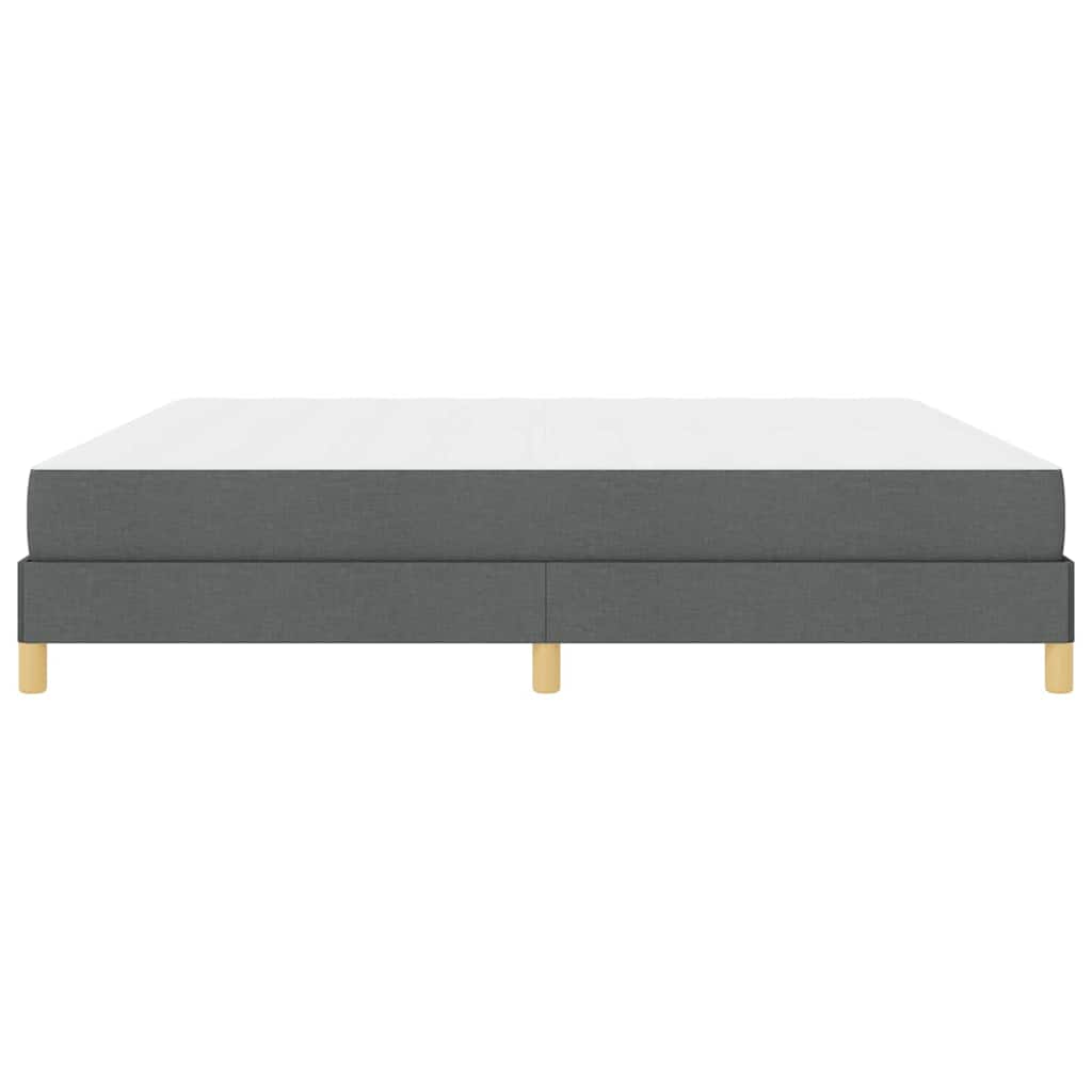 Letto a molle Grigio scuro Marrone 200 x 200 cm