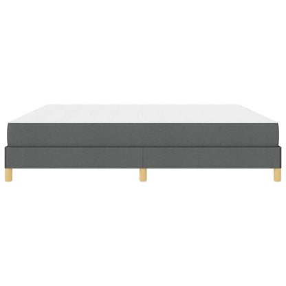 Letto a molle Grigio scuro Marrone 200 x 200 cm