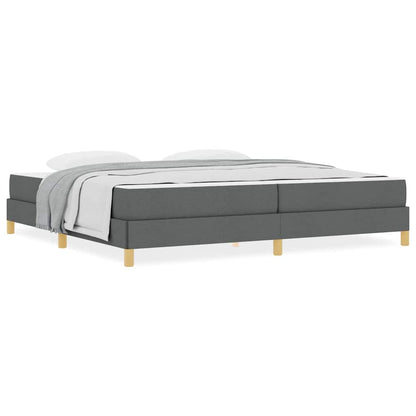 Letto a molle Grigio scuro Marrone 200 x 200 cm