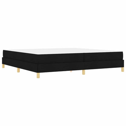 Letto a molle Nero e Marrone 200 x 200 cm