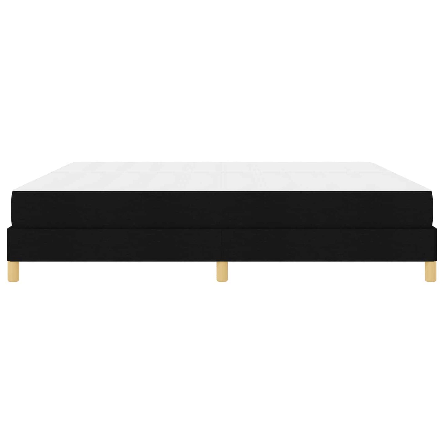 Letto a molle con materasso Nero 200 x 200 cm Tessuto | homemem39