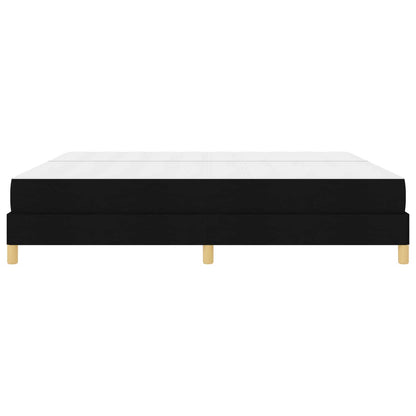 Letto a molle con materasso Nero 200 x 200 cm Tessuto | homemem39
