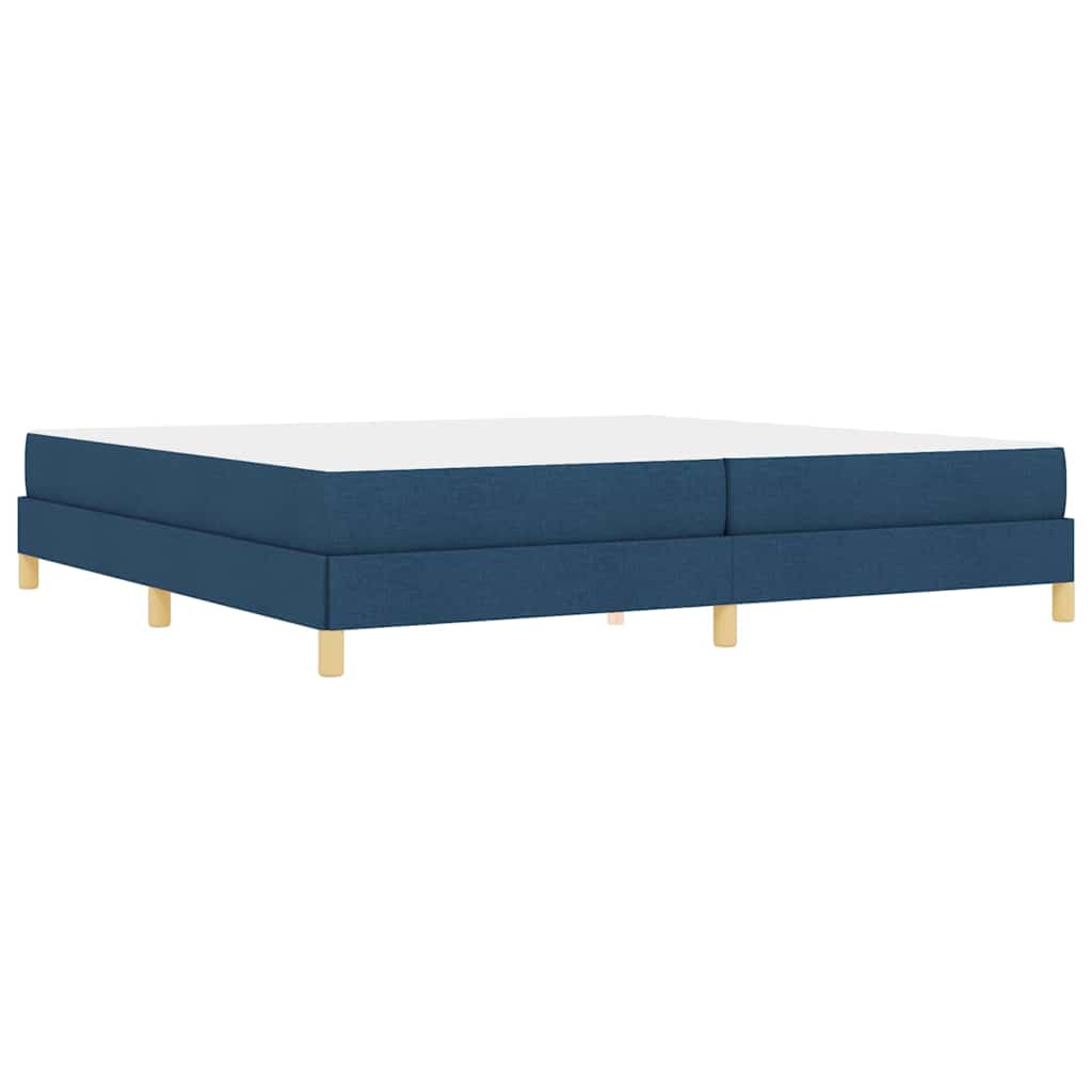 Letto a molle Blu e Marrone 200 x 200 cm