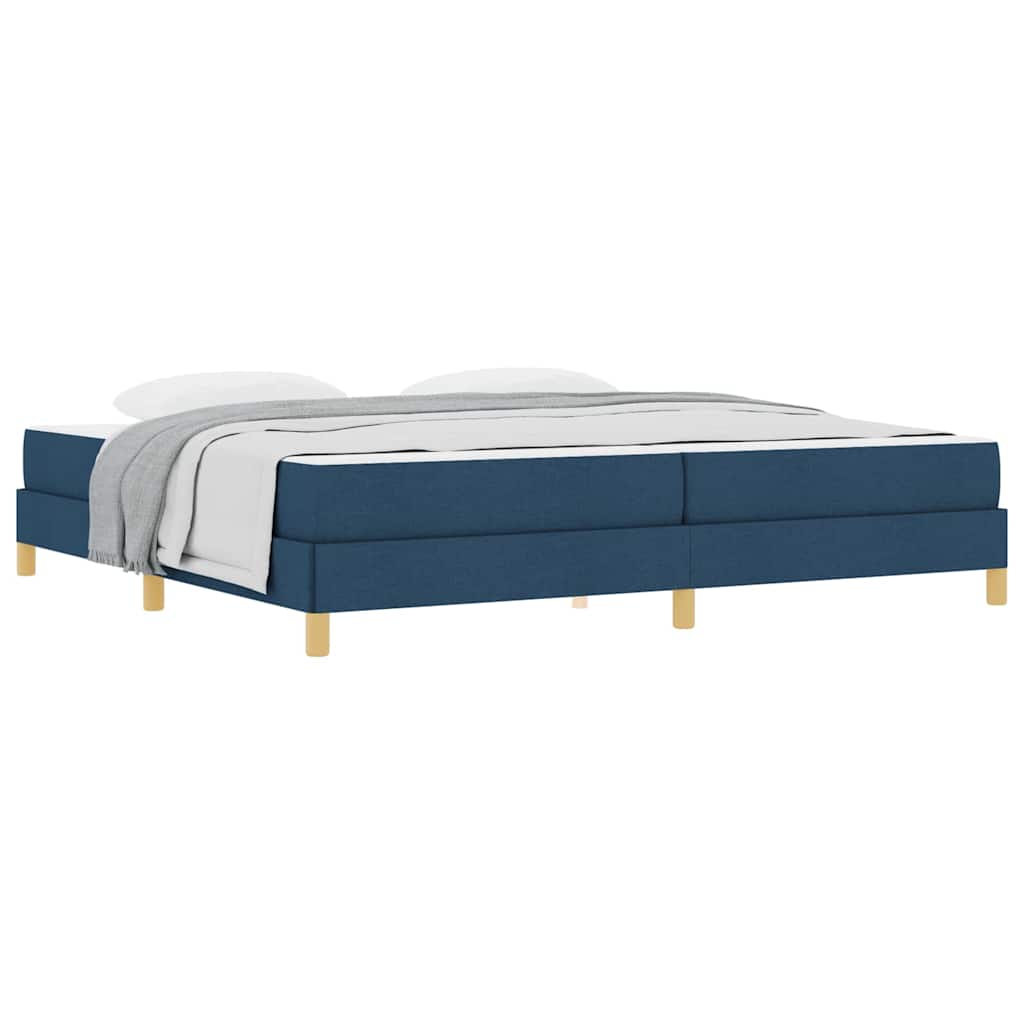 Letto a molle Blu e Marrone 200 x 200 cm