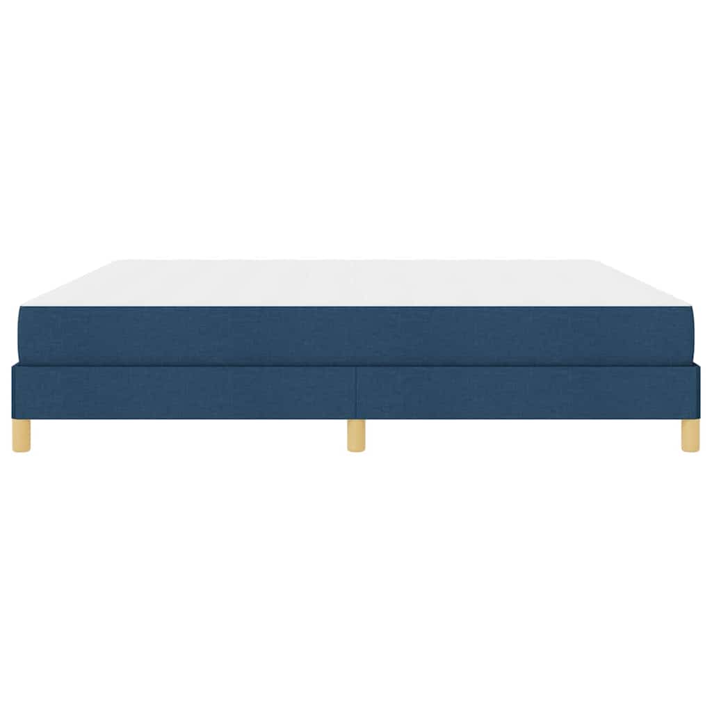 Letto a molle Blu e Marrone 200 x 200 cm