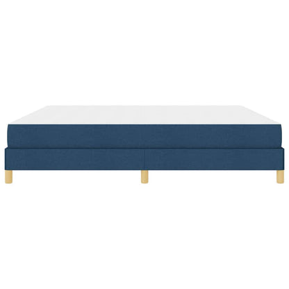 Letto a molle Blu e Marrone 200 x 200 cm