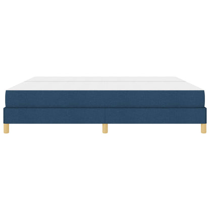 Letto a molle con materasso Blu 200 x 200 cm Tessuto | homemem39