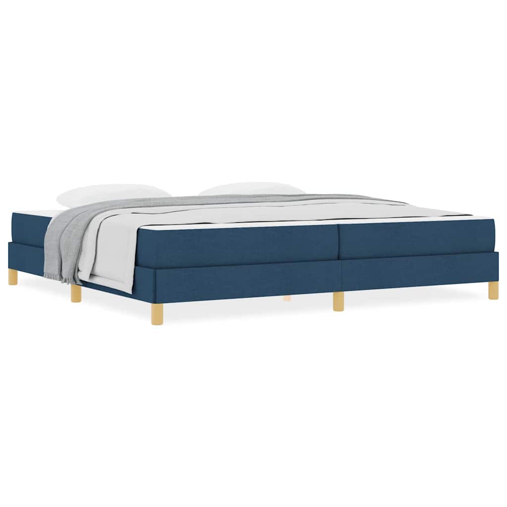 Letto a molle Blu e Marrone 200 x 200 cm