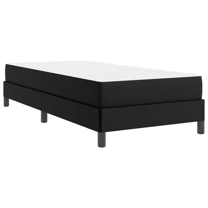 Letto Nero 80 x 200 cm Pelle sintetica