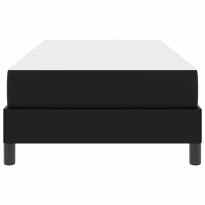 Letto Nero 80 x 200 cm Pelle sintetica