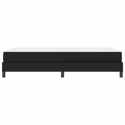 Letto Nero 80 x 200 cm Pelle sintetica