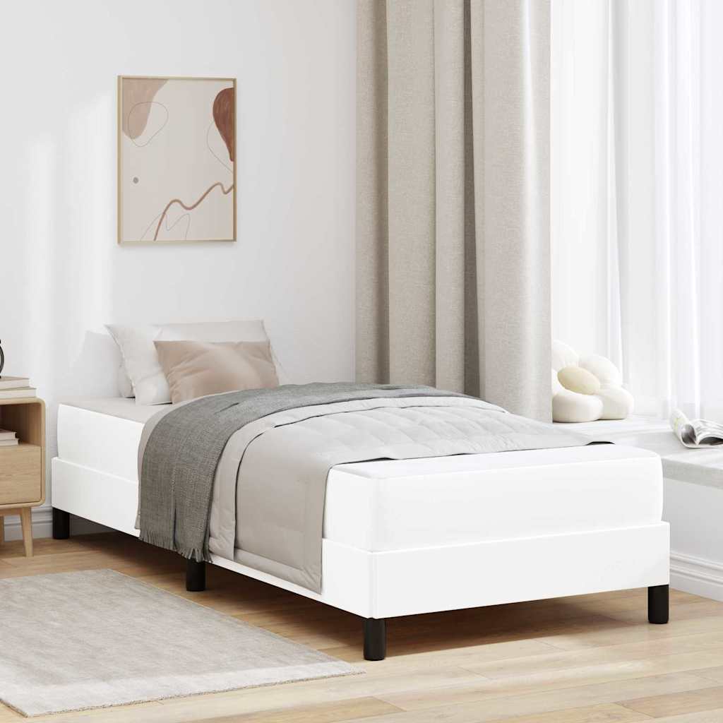 Struttura del letto Bianco Puro 80 x 200 cm Tessuto | homemem39