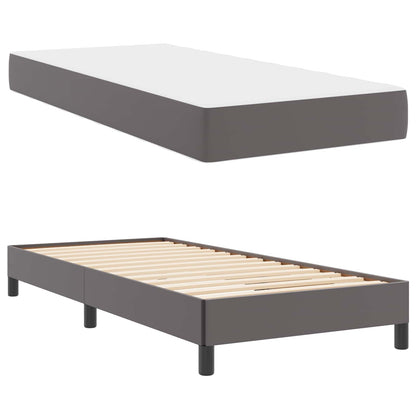 Struttura del letto con materasso Grigio 80 x 200 cm Tessuto | homemem39