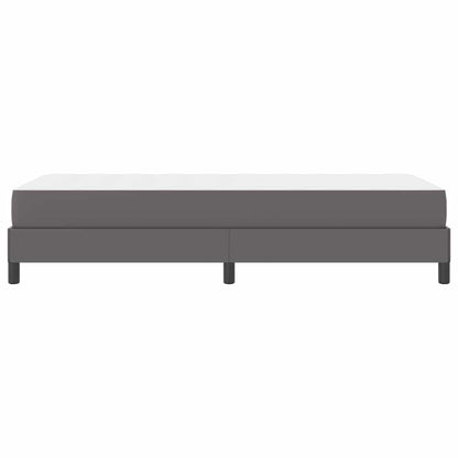 Letto con materasso Grigio 90 x 200 cm Pelle sintetica