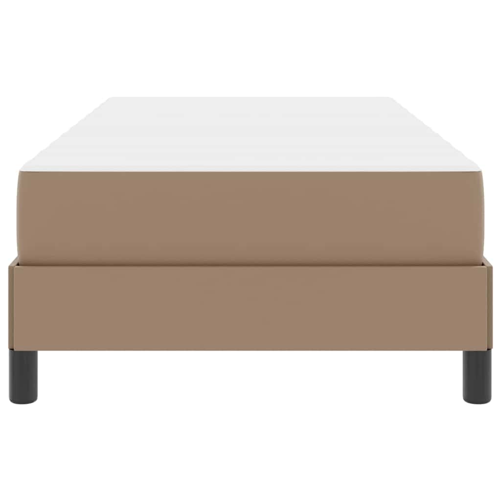 Letto con materasso Cappuccino 90 x 200 cm Pelle sintetica