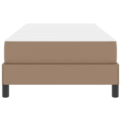 Letto con materasso Cappuccino 90 x 200 cm Pelle sintetica