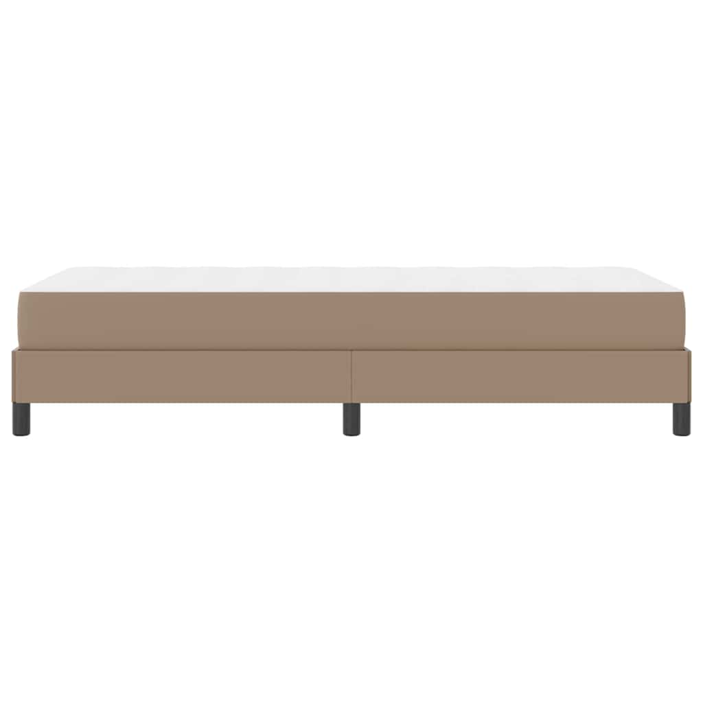 Letto con materasso Cappuccino 90 x 200 cm Pelle sintetica