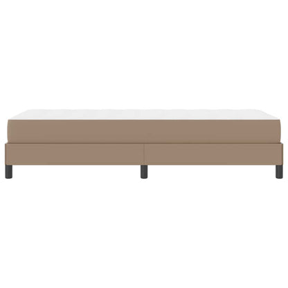 Letto con materasso Cappuccino 90 x 200 cm Pelle sintetica