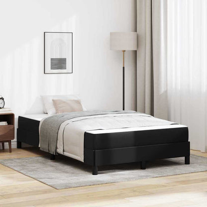 Struttura del letto con materasso Nero 120 x 190 cm Tessuto | homemem39