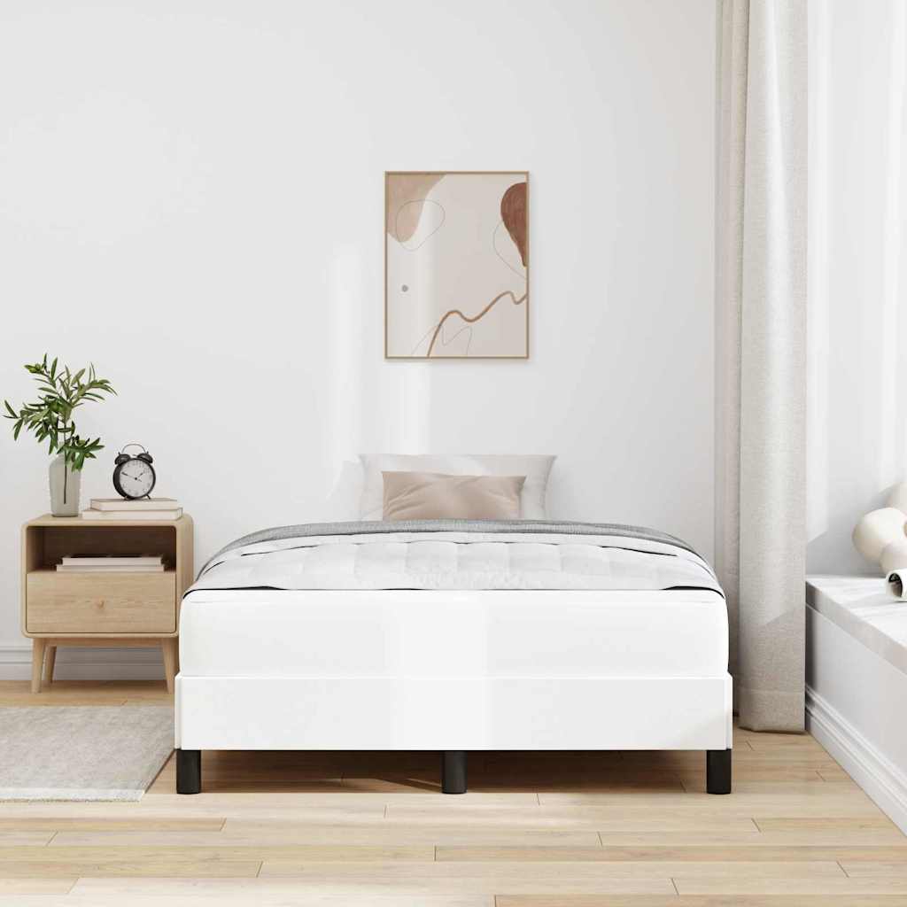Struttura del letto Bianco Puro 120 x 190 cm Tessuto | homemem39