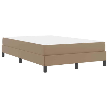 Letto con materasso Cappuccino 120 x 190 cm Pelle sintetica
