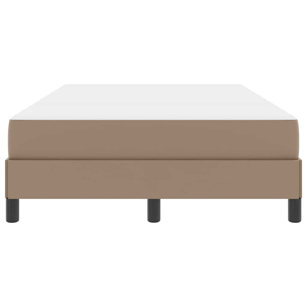 Letto con materasso Cappuccino 120 x 190 cm Pelle sintetica