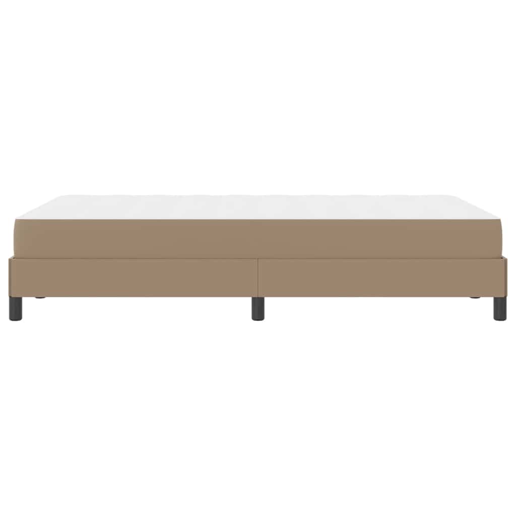 Letto con materasso Cappuccino 120 x 190 cm Pelle sintetica