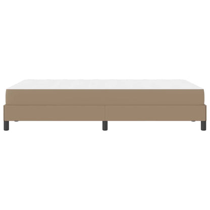 Letto con materasso Cappuccino 120 x 190 cm Pelle sintetica