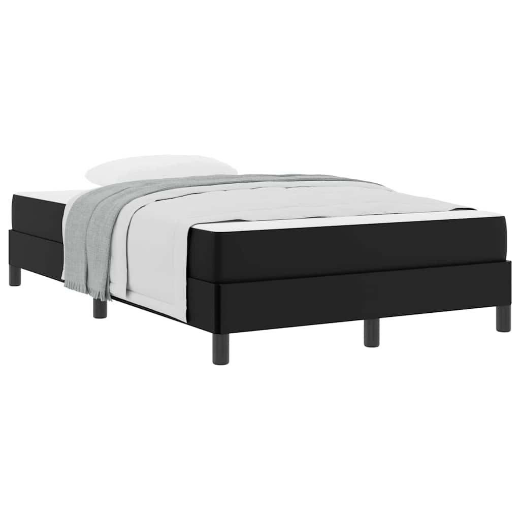 Letto con materasso Nero 120 x 200 cm Pelle sintetica