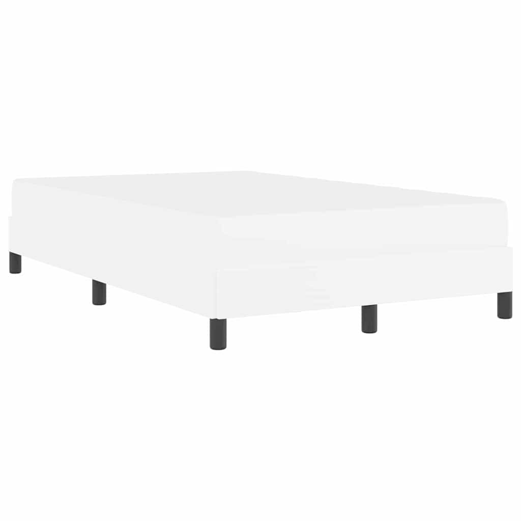 Letto con materasso Bianco Puro 120 x 200 cm Pelle sintetica