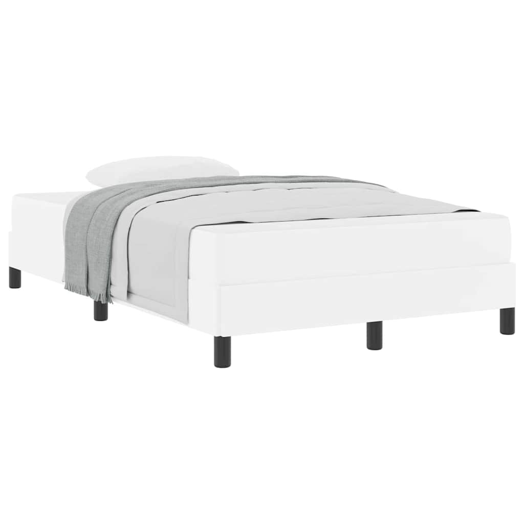 Letto con materasso Bianco Puro 120 x 200 cm Pelle sintetica