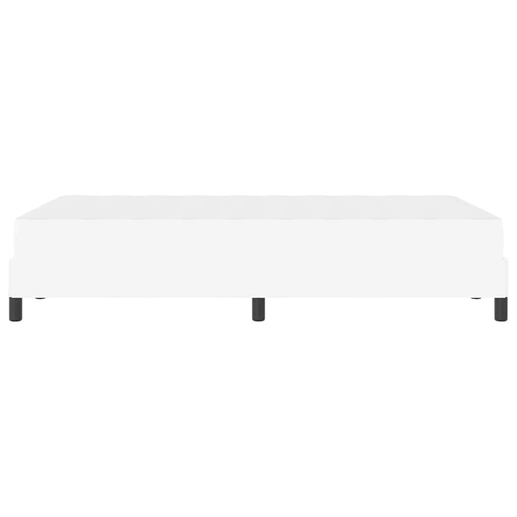 Letto con materasso Bianco Puro 120 x 200 cm Pelle sintetica