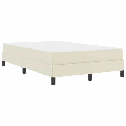 Struttura del letto con materasso Crema 120 x 200 cm Tessuto | homemem39
