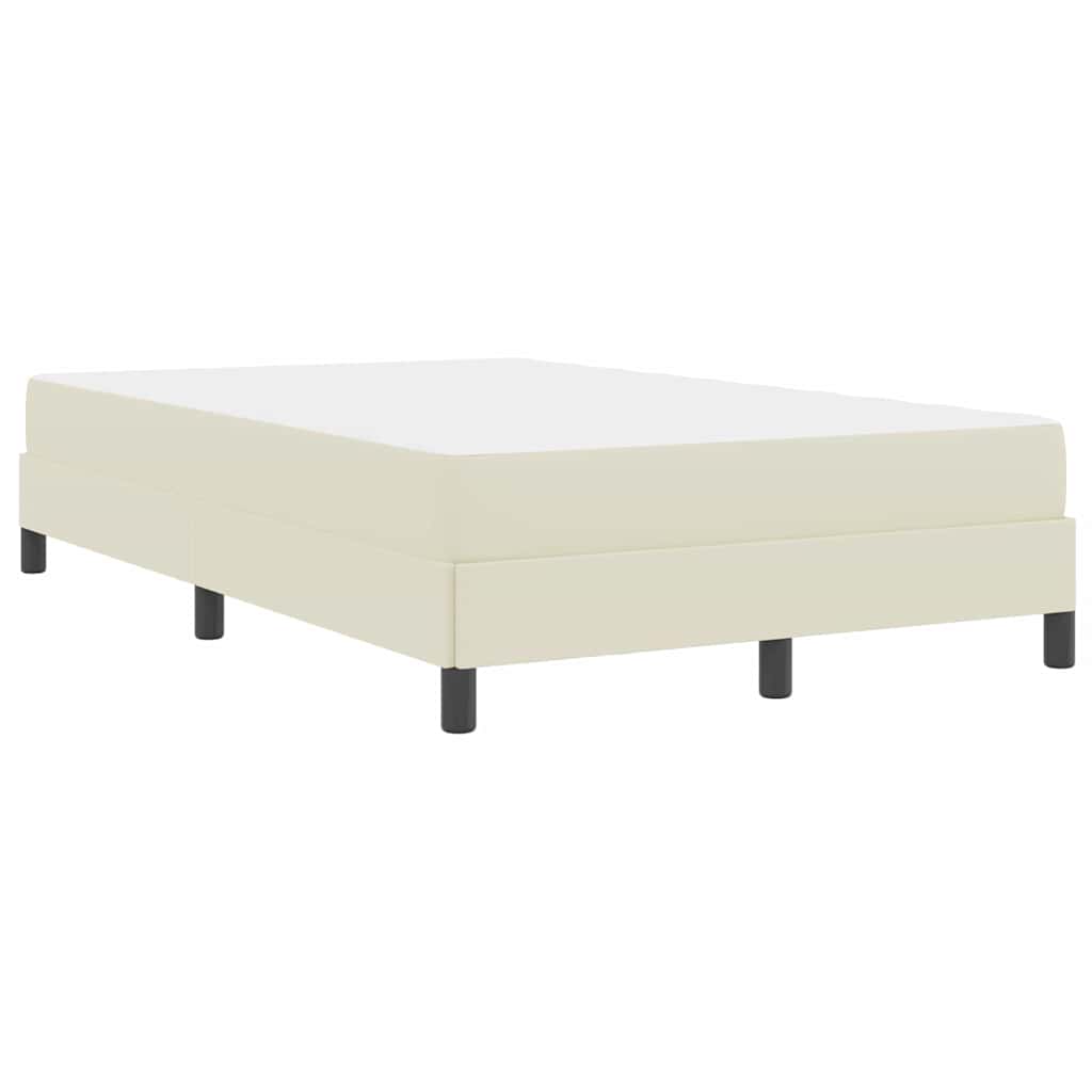 Struttura del letto con materasso Crema 120 x 200 cm Tessuto | homemem39