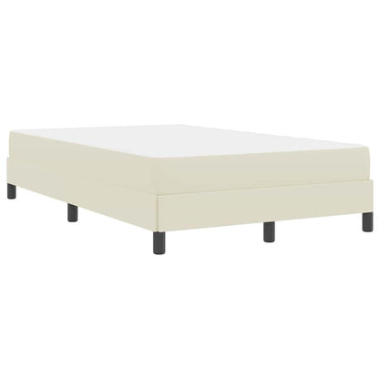 Struttura del letto con materasso Crema 120 x 200 cm Tessuto | homemem39